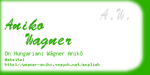 aniko wagner business card