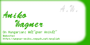 aniko wagner business card